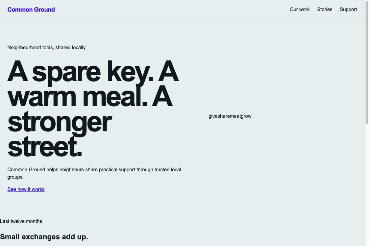 Aperçu du produit: Common Ground Foundation