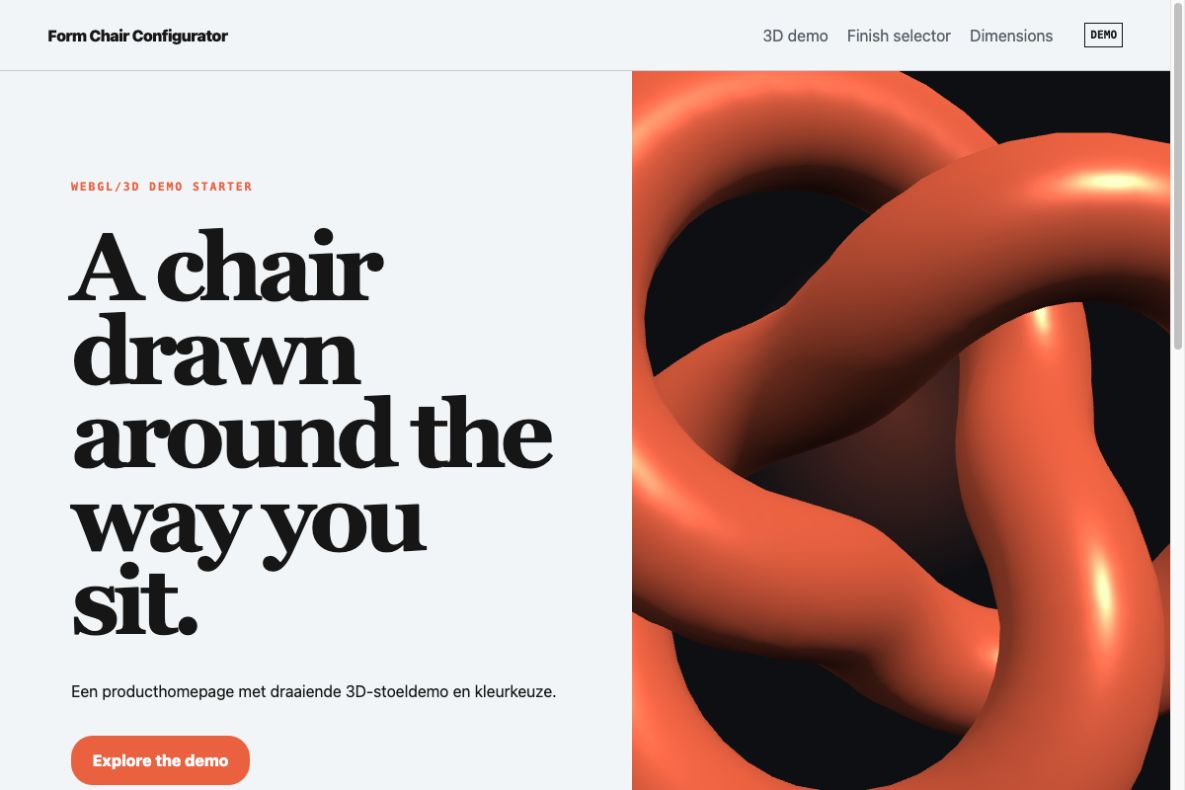 Aperçu du produit: Form Chair Configurator