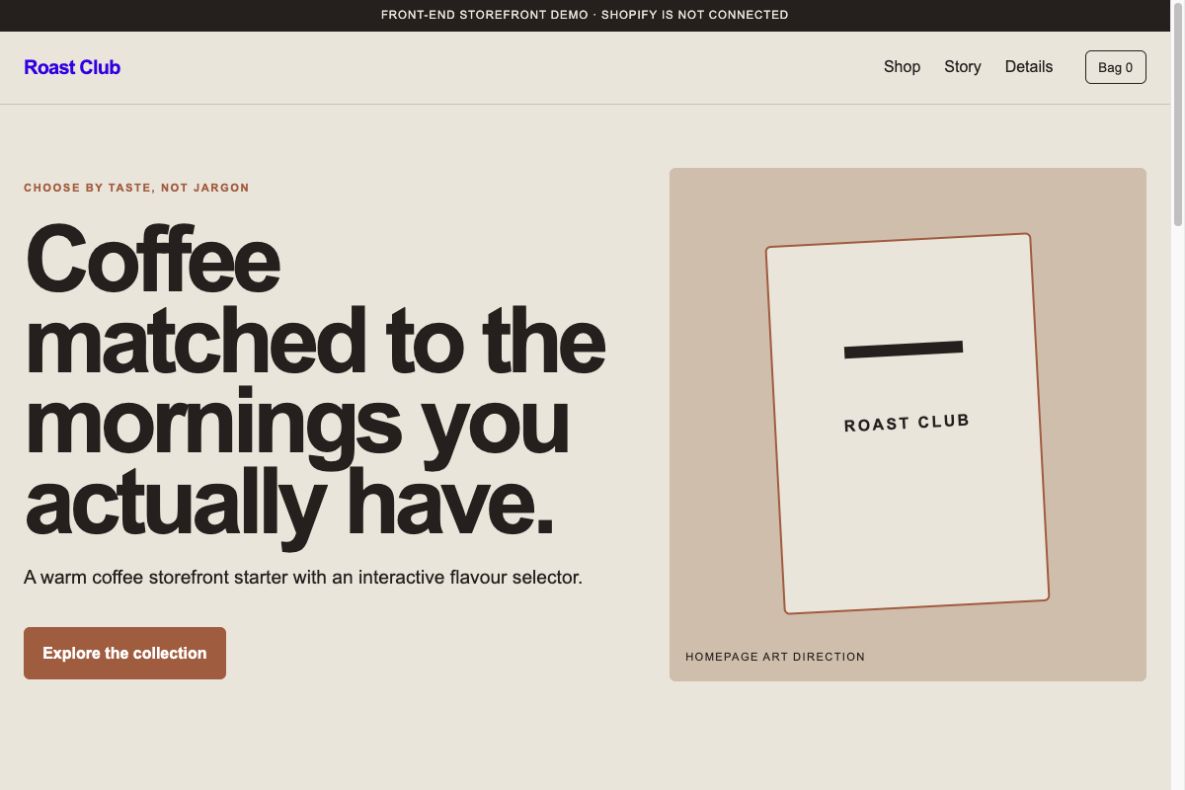 Aperçu du produit: Roast Club Coffee
